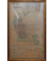 Карта пароходных сообщений, железных и почтовых дорог Российской Империи. Антикварная книга